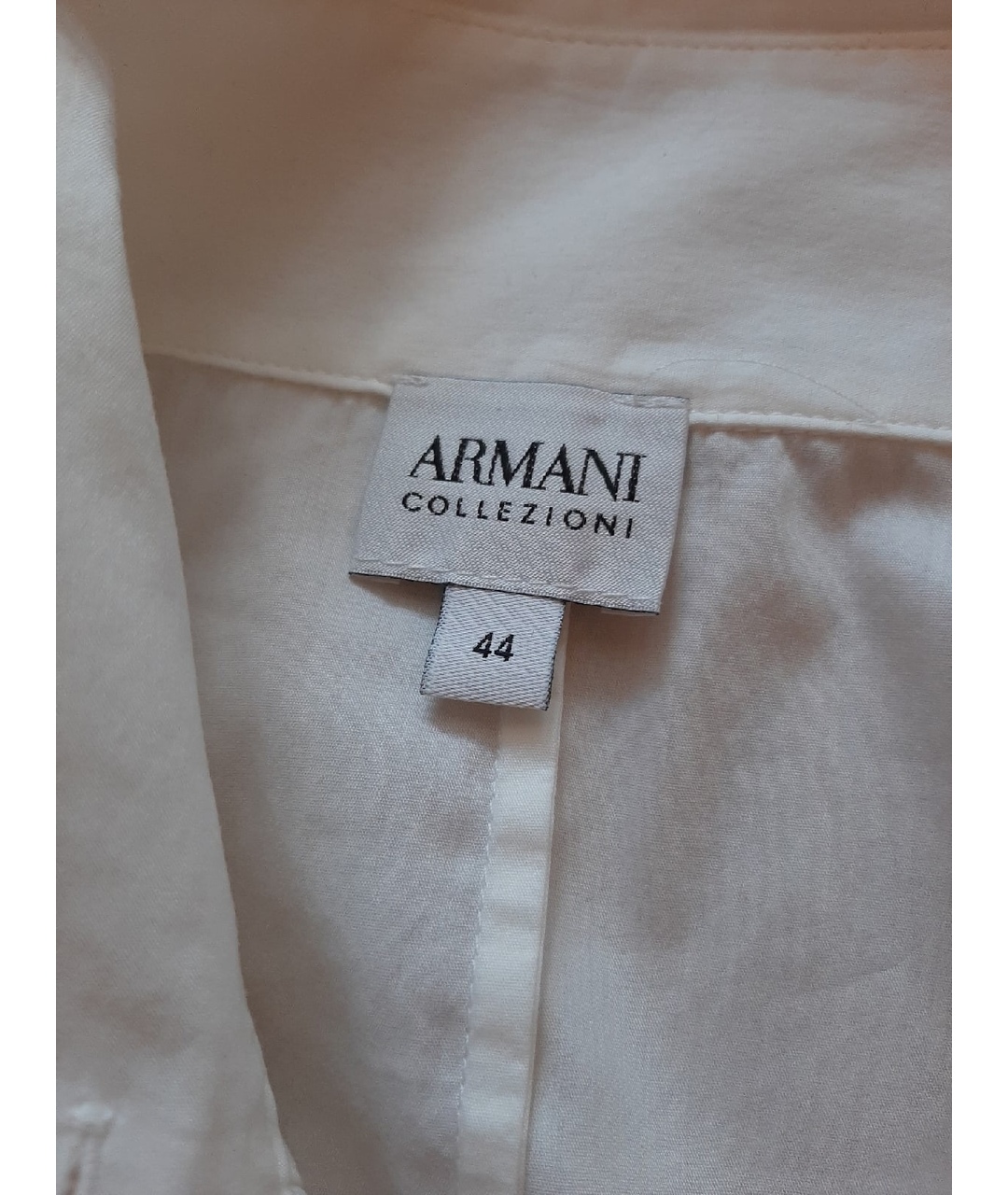 ARMANI COLLEZIONI Белая хлопковая рубашка, фото 4