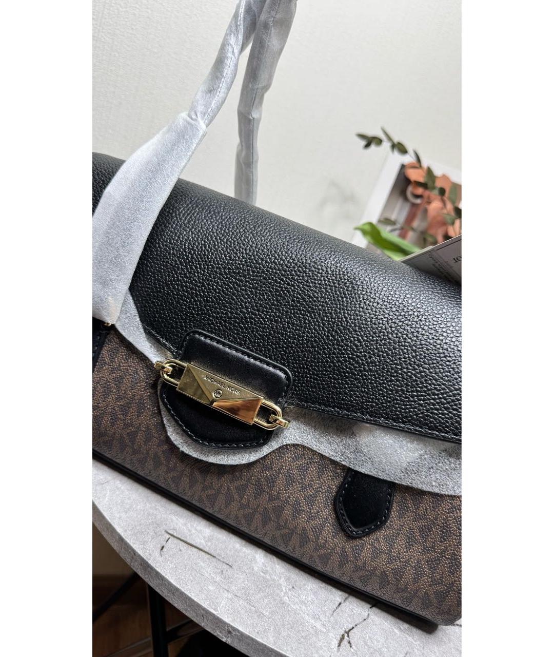 MICHAEL KORS Коричневая сумка через плечо из искусственной кожи, фото 7