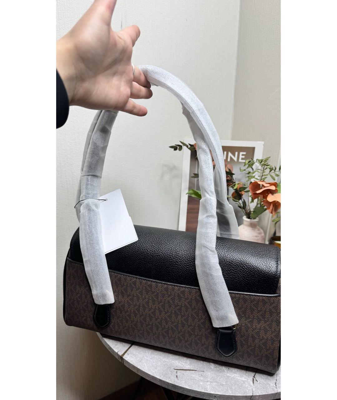 MICHAEL KORS Коричневая сумка через плечо из искусственной кожи, фото 8