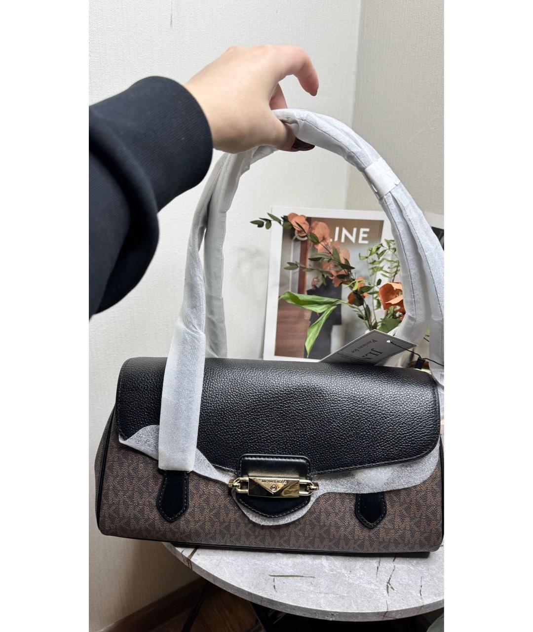 MICHAEL KORS Коричневая сумка через плечо из искусственной кожи, фото 6