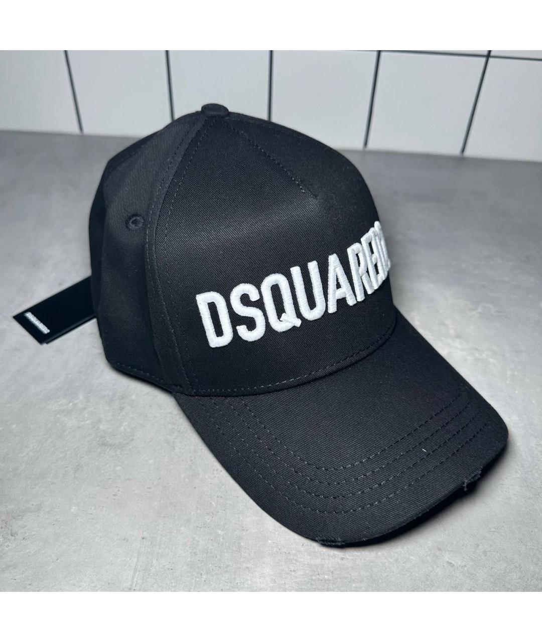 DSQUARED2 Черная хлопковая кепка/бейсболка, фото 2