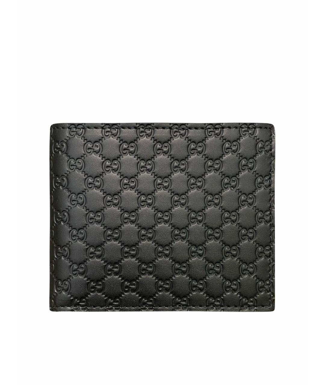GUCCI Черный кожаный кошелек, фото 1