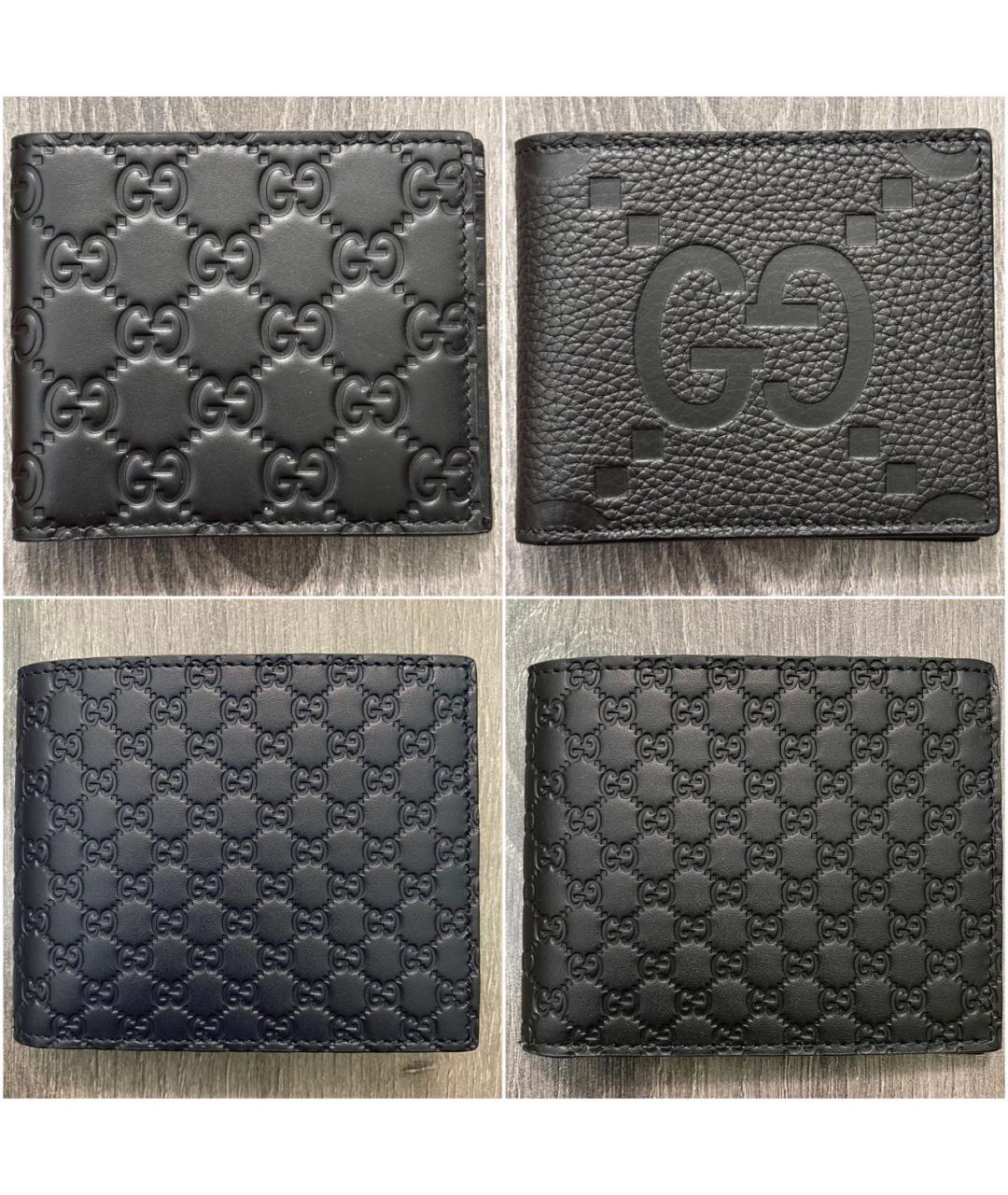 GUCCI Черный кожаный кошелек, фото 8