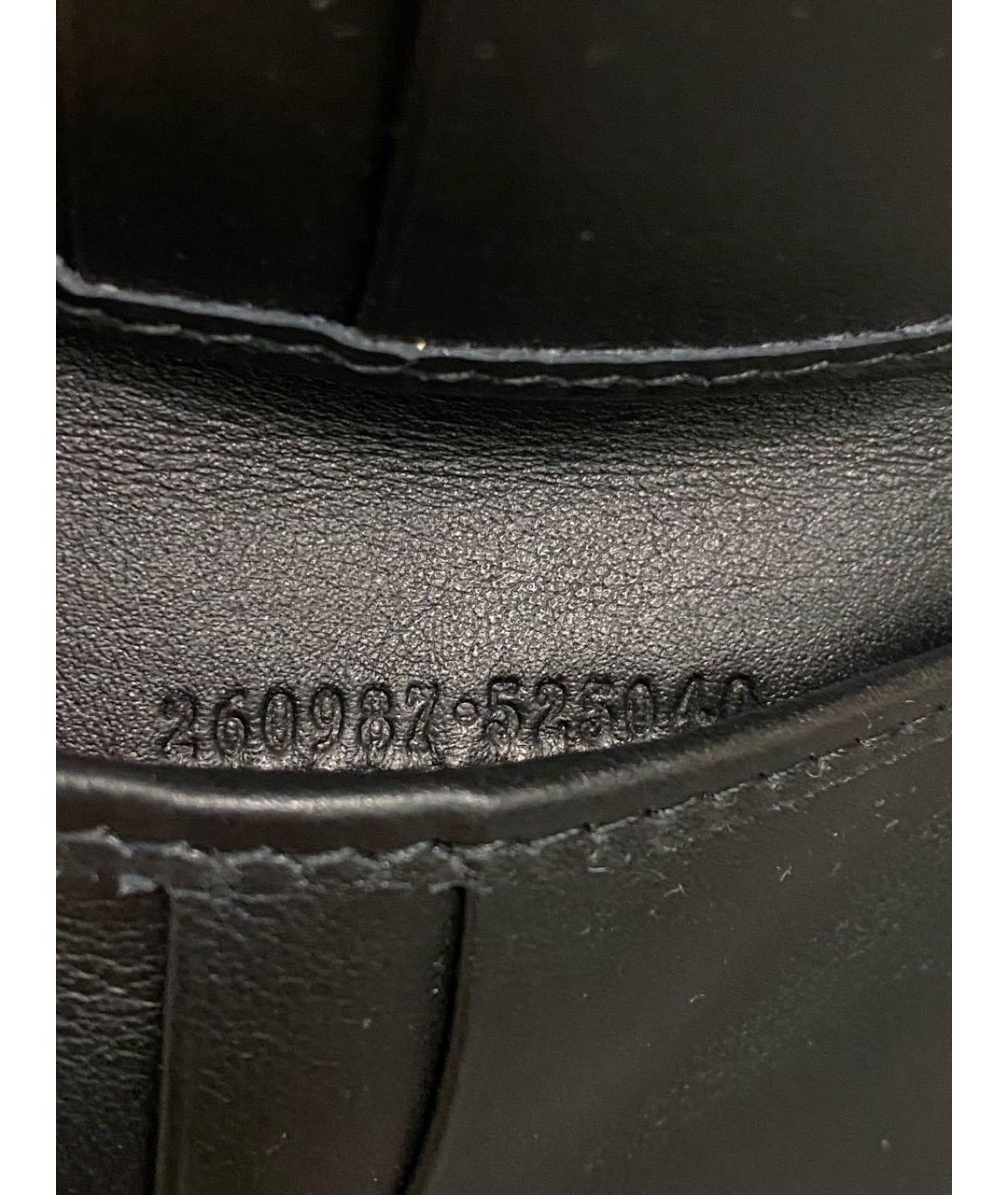 GUCCI Черный кожаный кошелек, фото 7