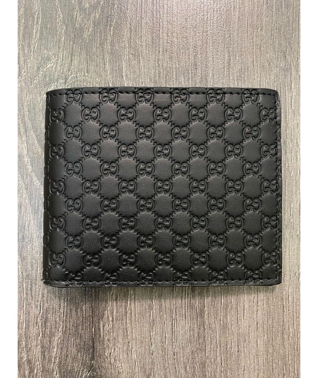 GUCCI Черный кожаный кошелек, фото 9