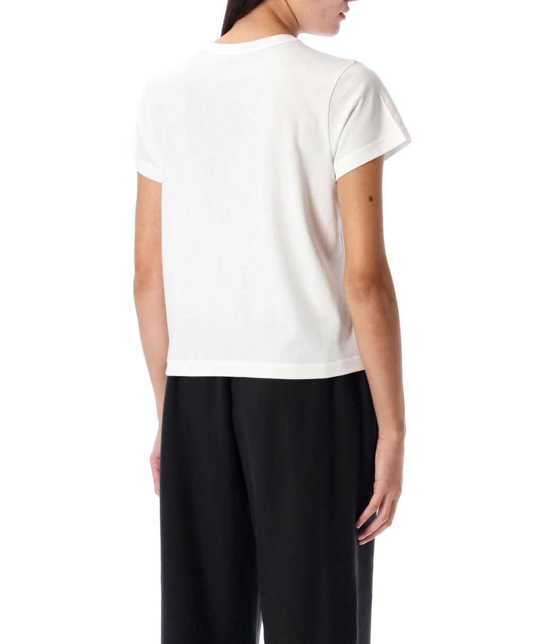 ALEXANDER WANG Белая хлопковая футболка, фото 3