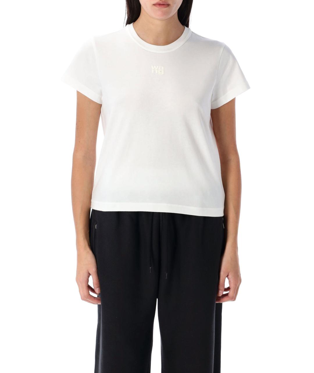 ALEXANDER WANG Белая хлопковая футболка, фото 2