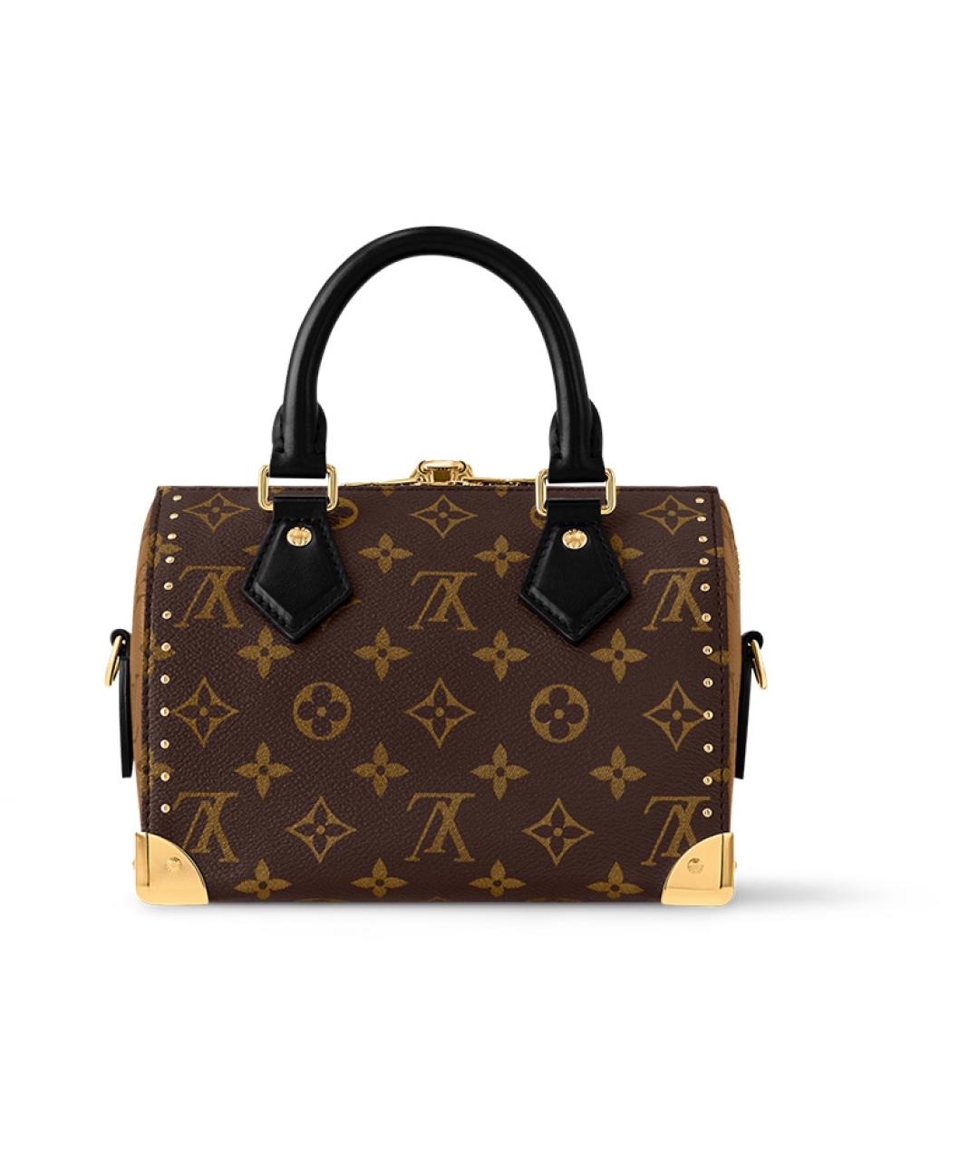 LOUIS VUITTON Коричневая кожаная сумка через плечо, фото 4