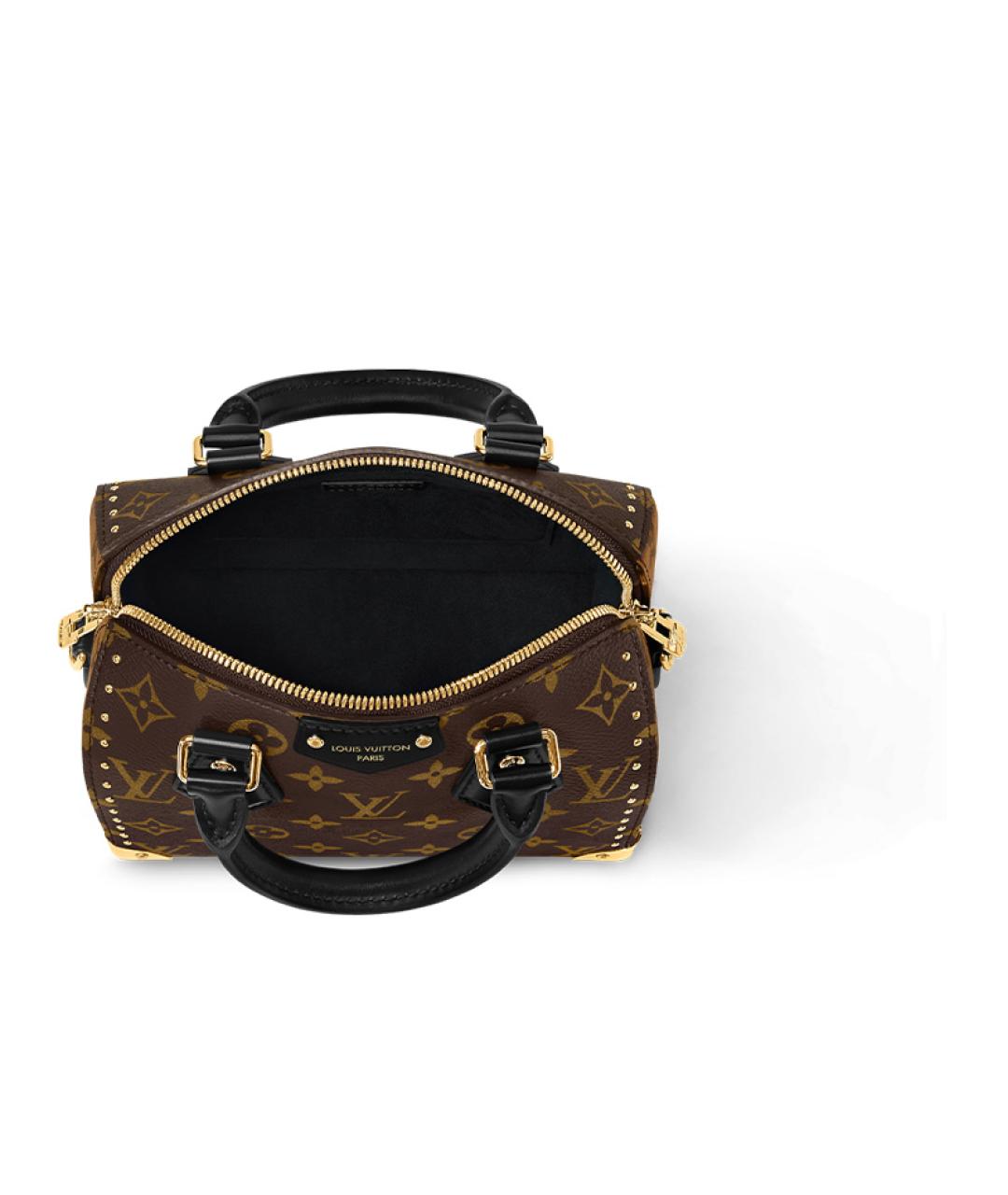 LOUIS VUITTON Коричневая кожаная сумка через плечо, фото 3