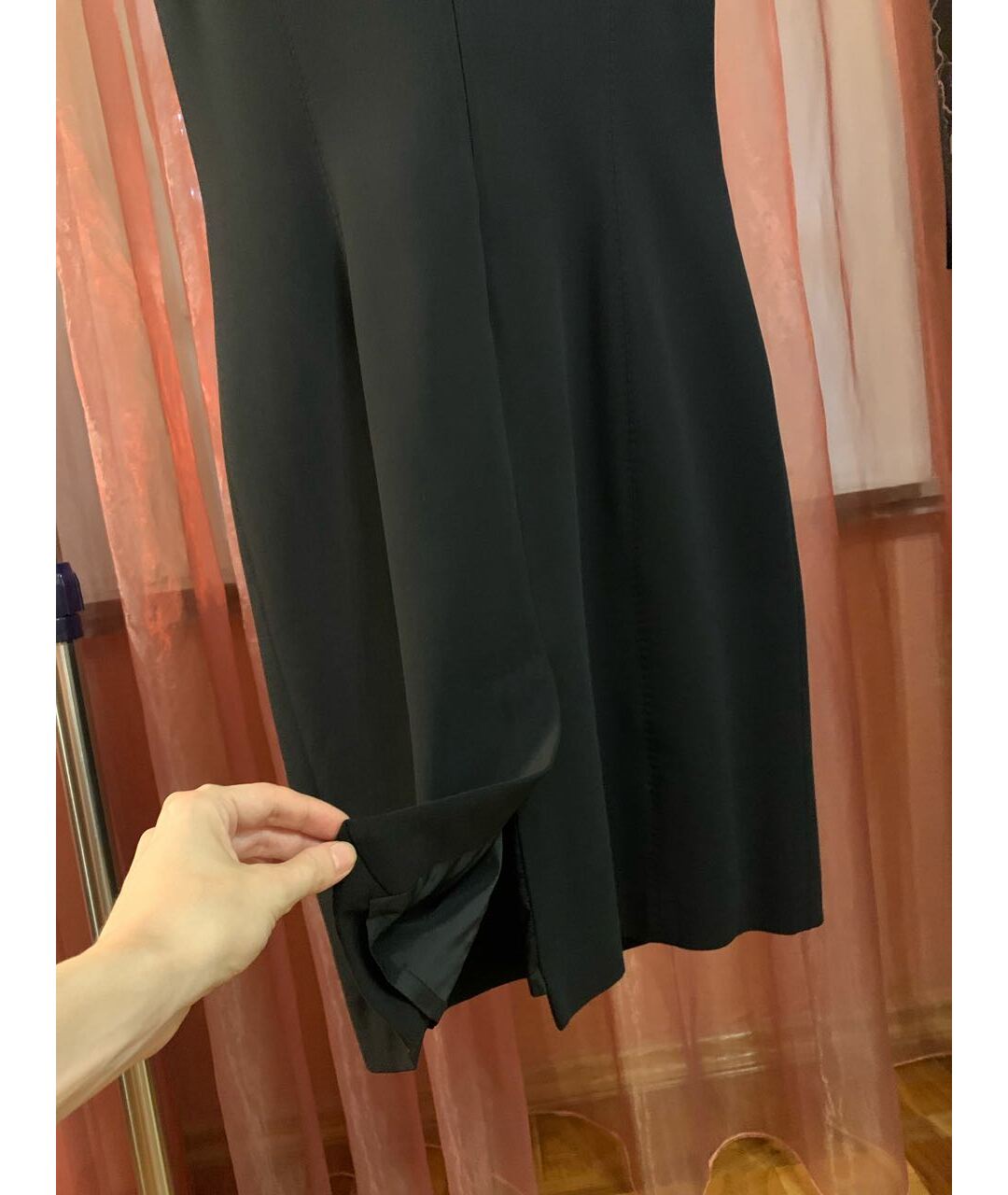 BLUMARINE Черное шерстяное повседневное платье, фото 8