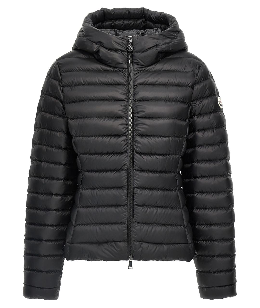 MONCLER Черный полиамидовый пуховик, фото 1