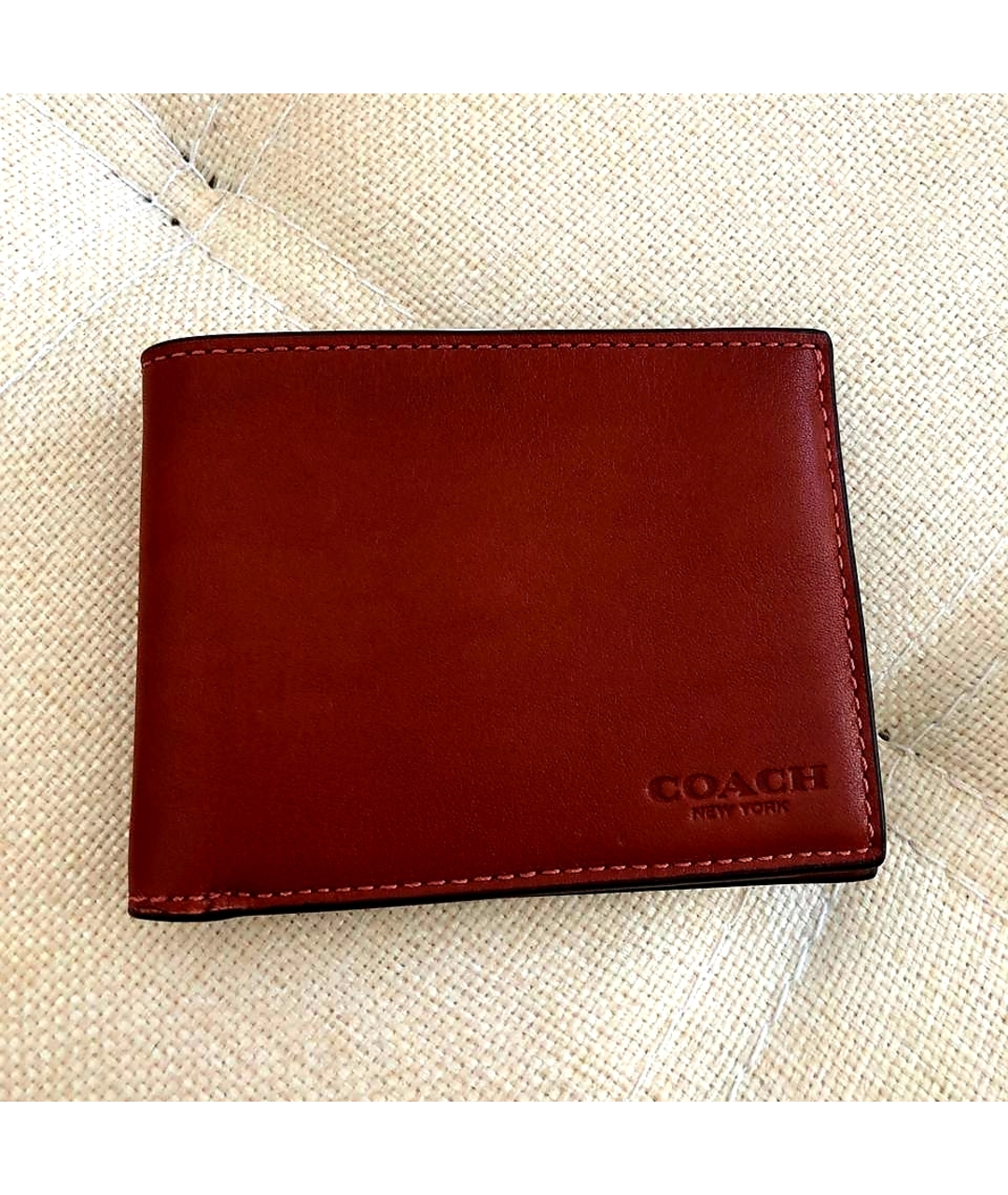 COACH Коричневый кожаный кошелек, фото 2