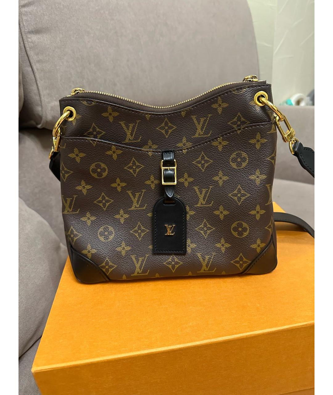 LOUIS VUITTON Коричневая сумка через плечо, фото 4