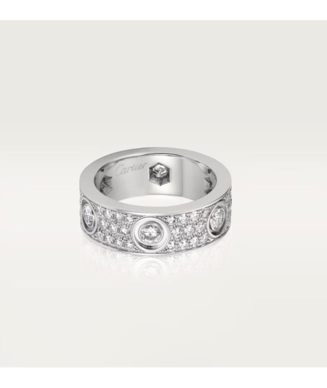 CARTIER Серебряное кольцо из белого золота, фото 5