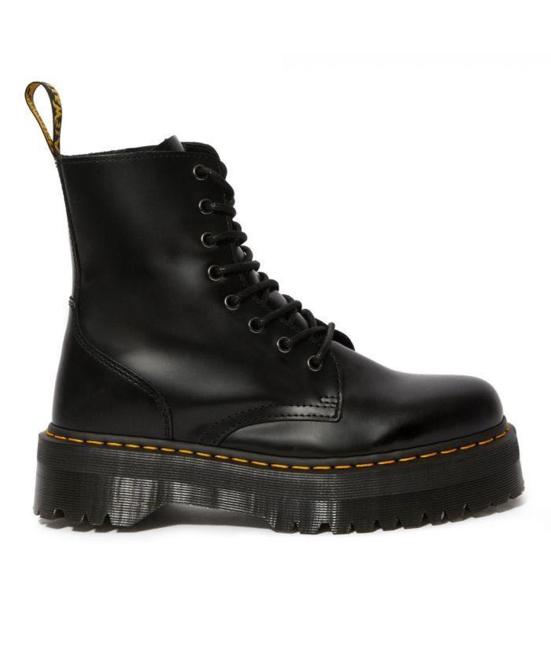 DR. MARTENS Черные кожаные ботинки, фото 1