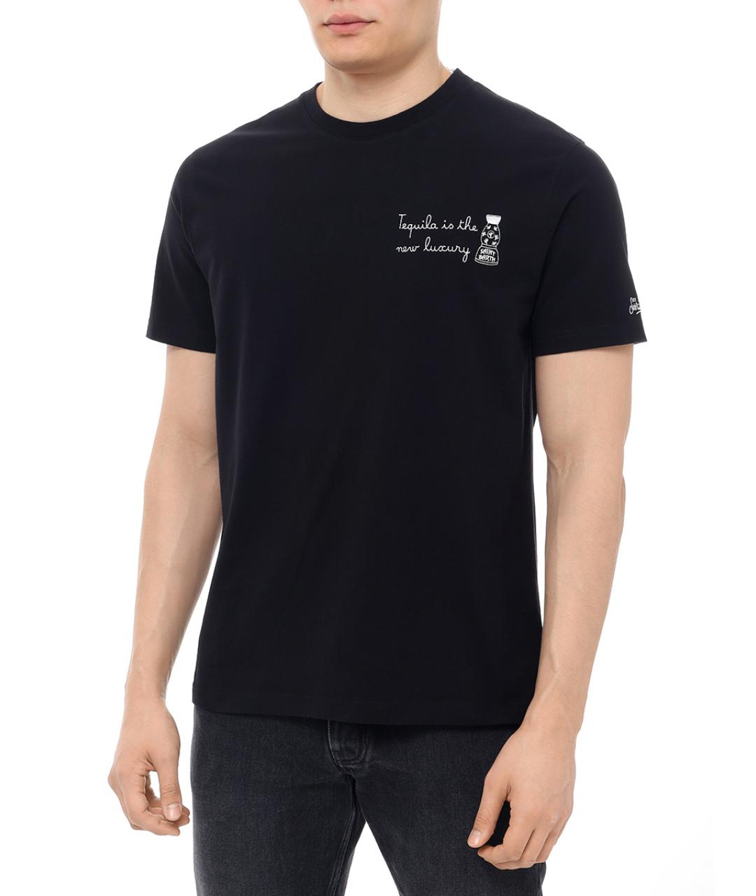 MC2 SAINT BARTH Черное поло с длинным рукавом, фото 3