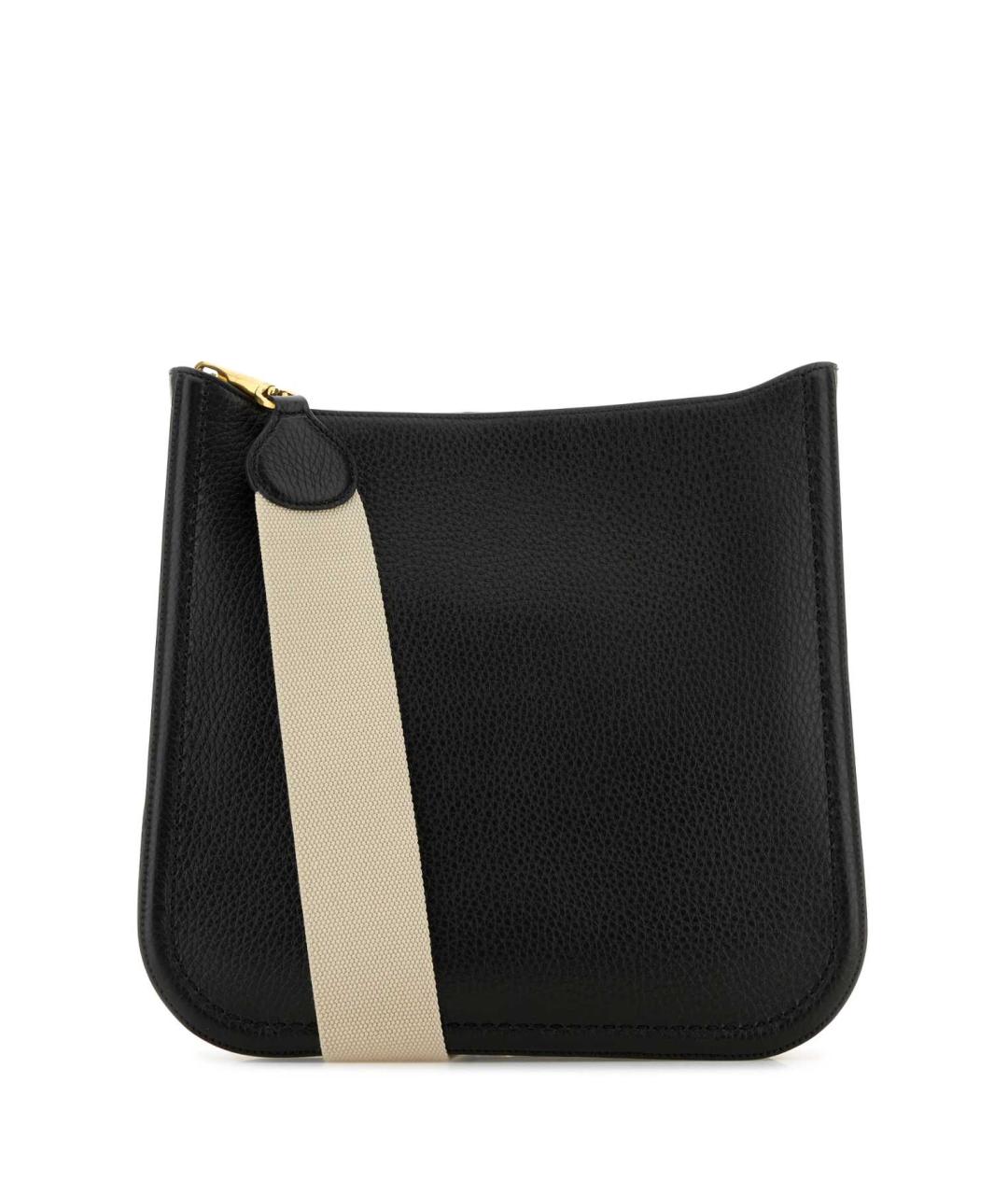 VALENTINO Черная кожаная сумка через плечо, фото 3