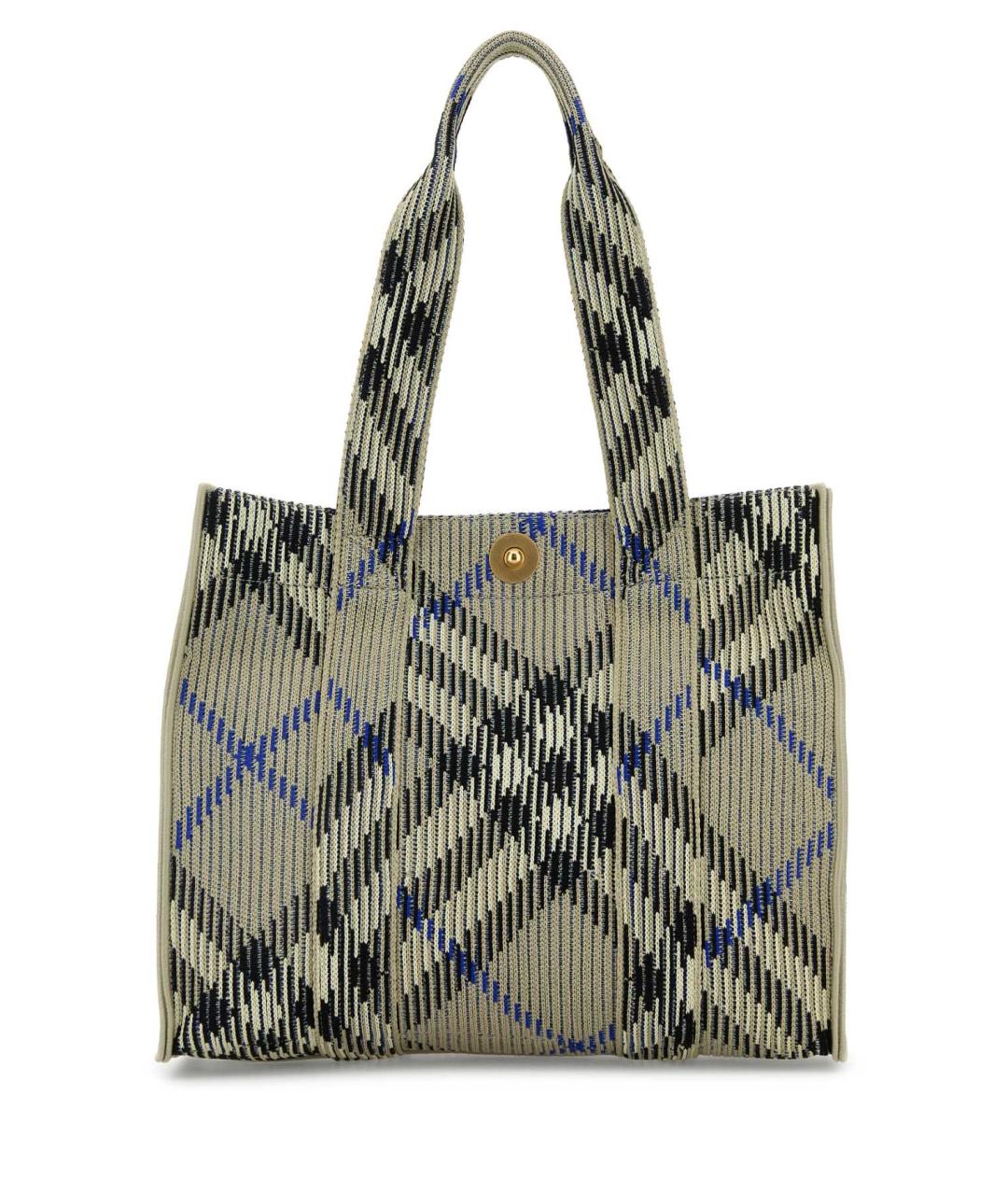 BURBERRY Серая синтетическая сумка тоут, фото 1
