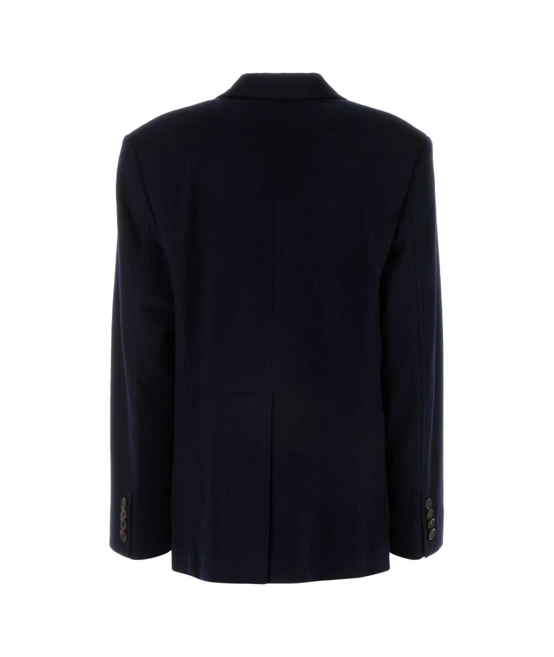 MIU MIU Темно-синий шерстяной жакет/пиджак, фото 2