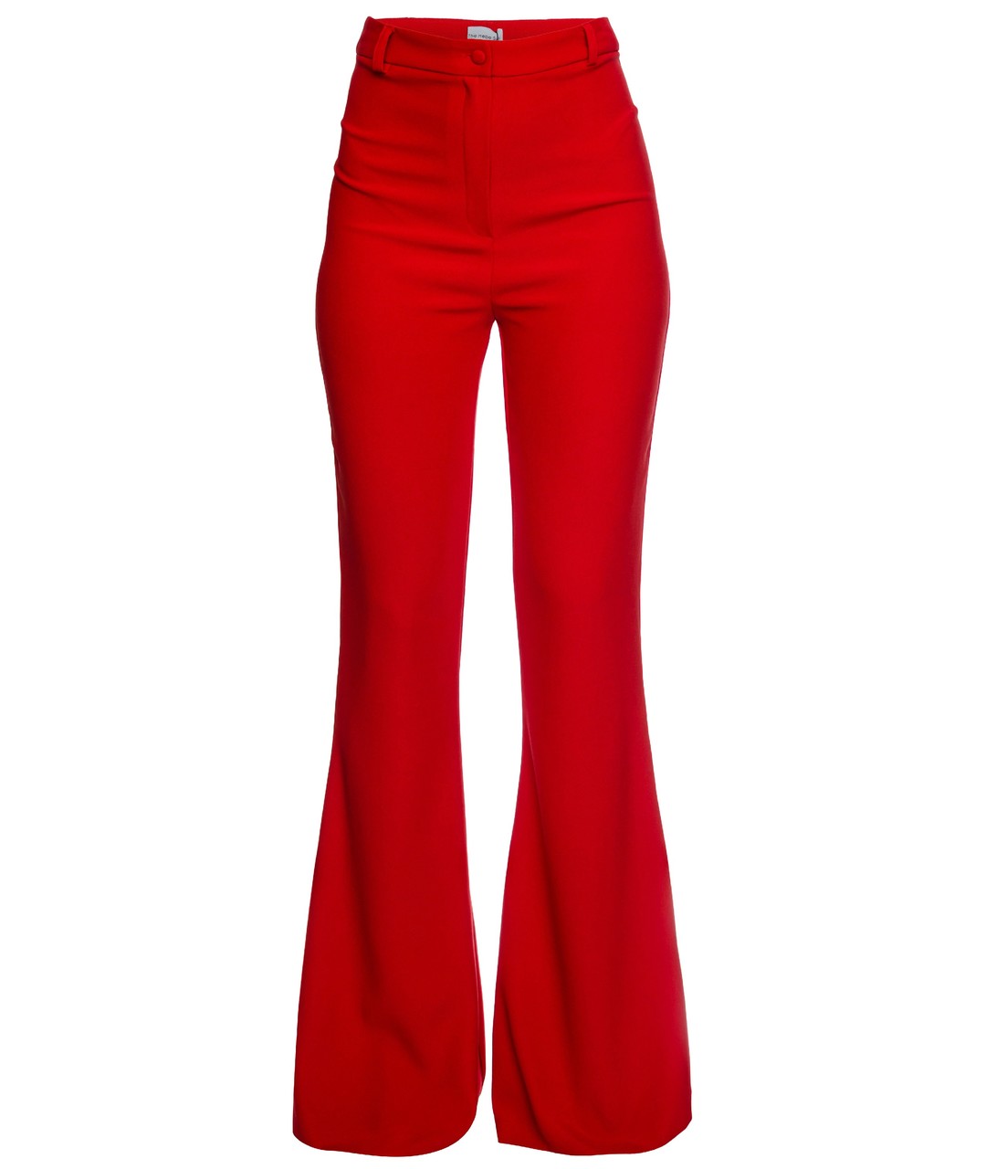 HEBE STUDIO Красные вискозные брюки широкие, фото 1