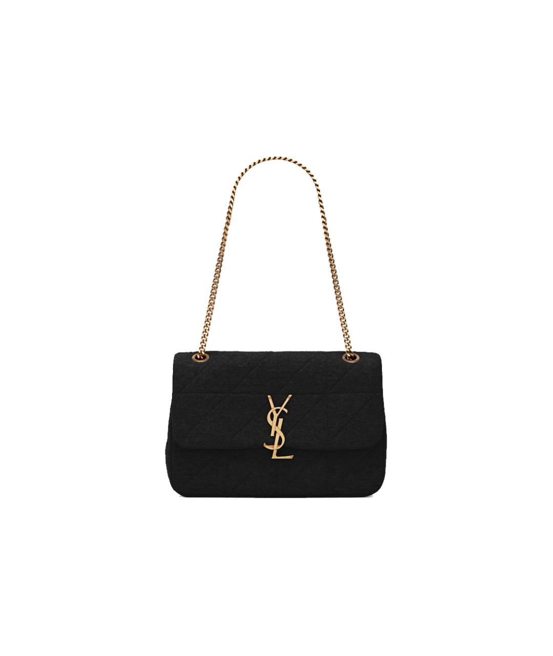 SAINT LAURENT Черная сумка через плечо, фото 2
