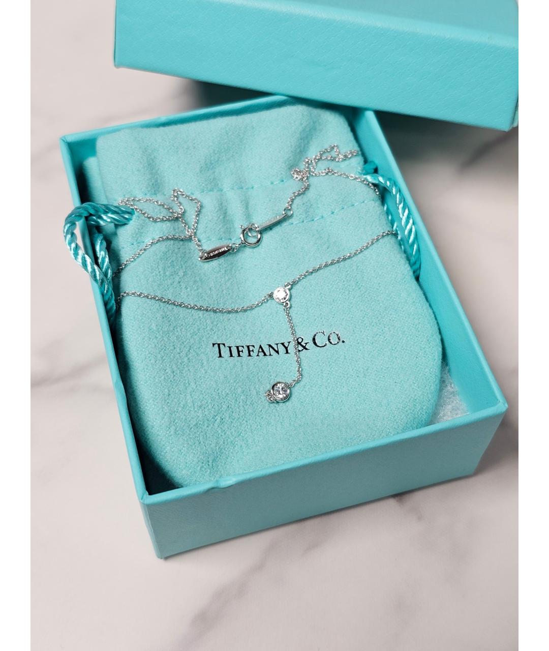 TIFFANY&CO Серебряное платиновое колье, фото 2