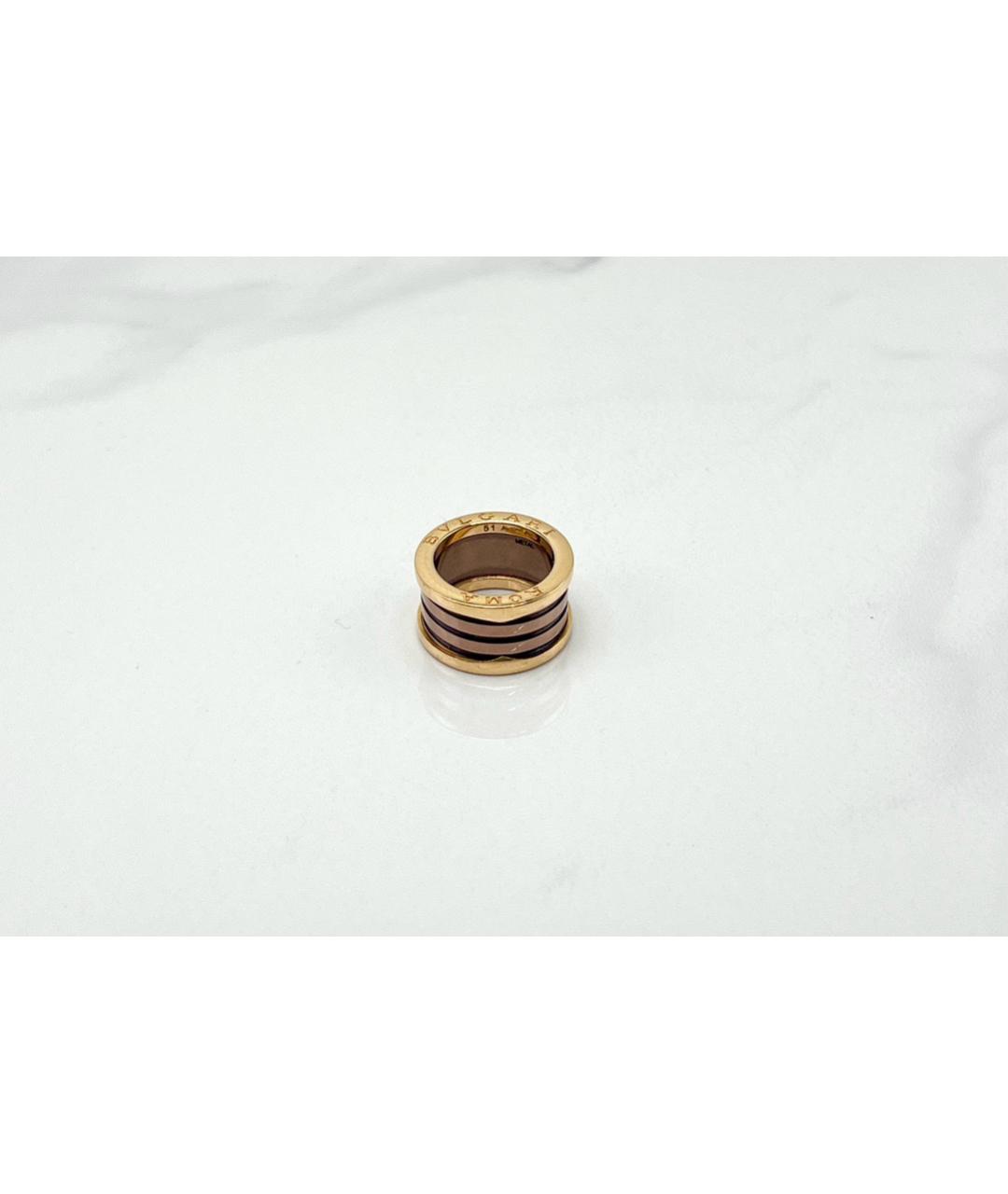 BVLGARI Коричневое кольцо из розового золота, фото 2