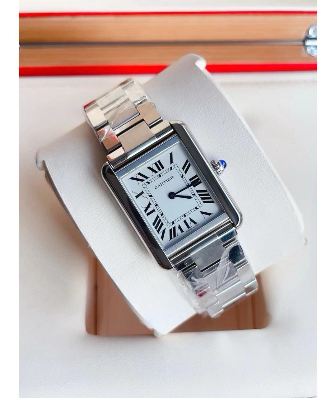 CARTIER Белые часы, фото 2