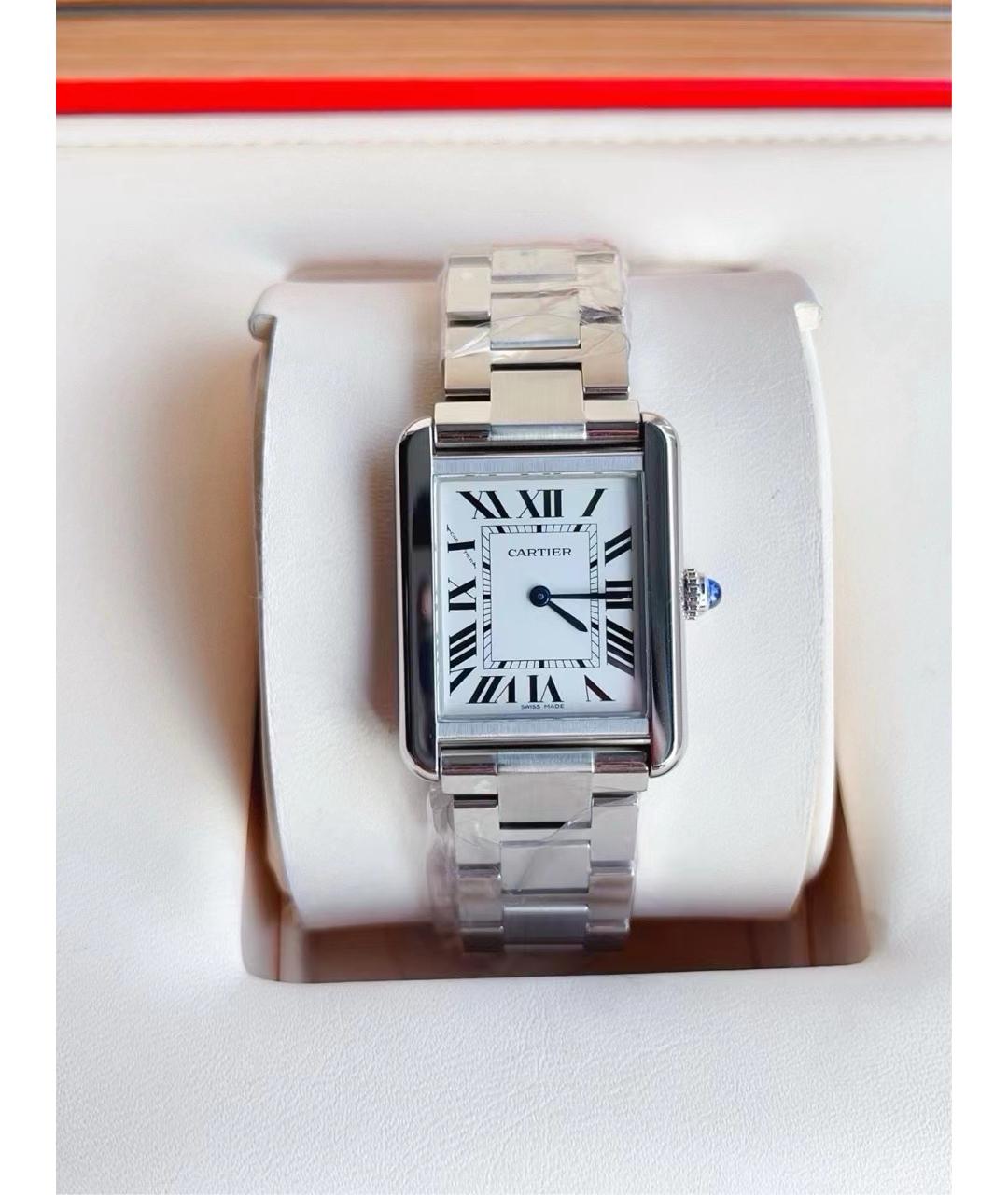 CARTIER Белые часы, фото 8