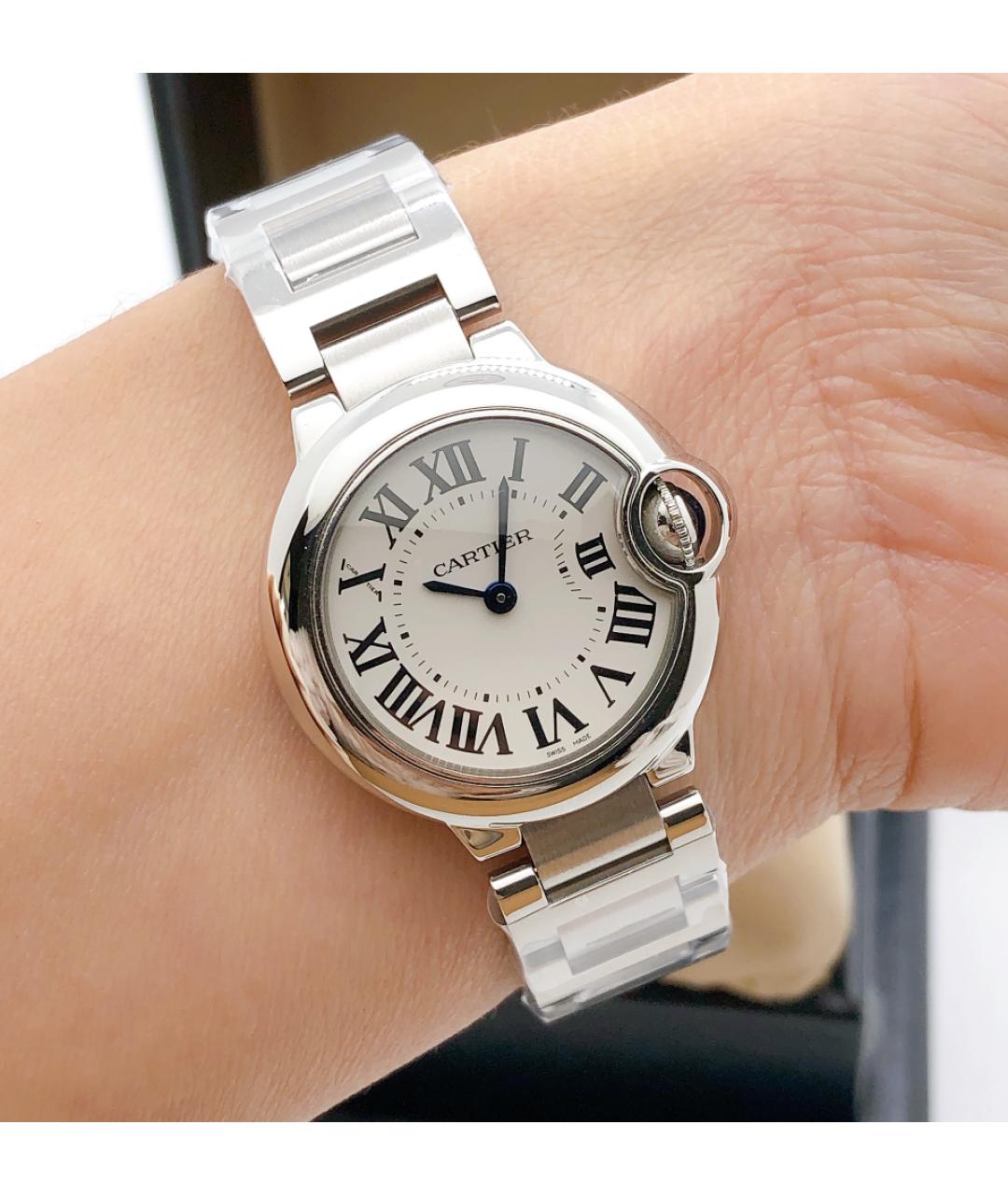 CARTIER Белые часы, фото 7