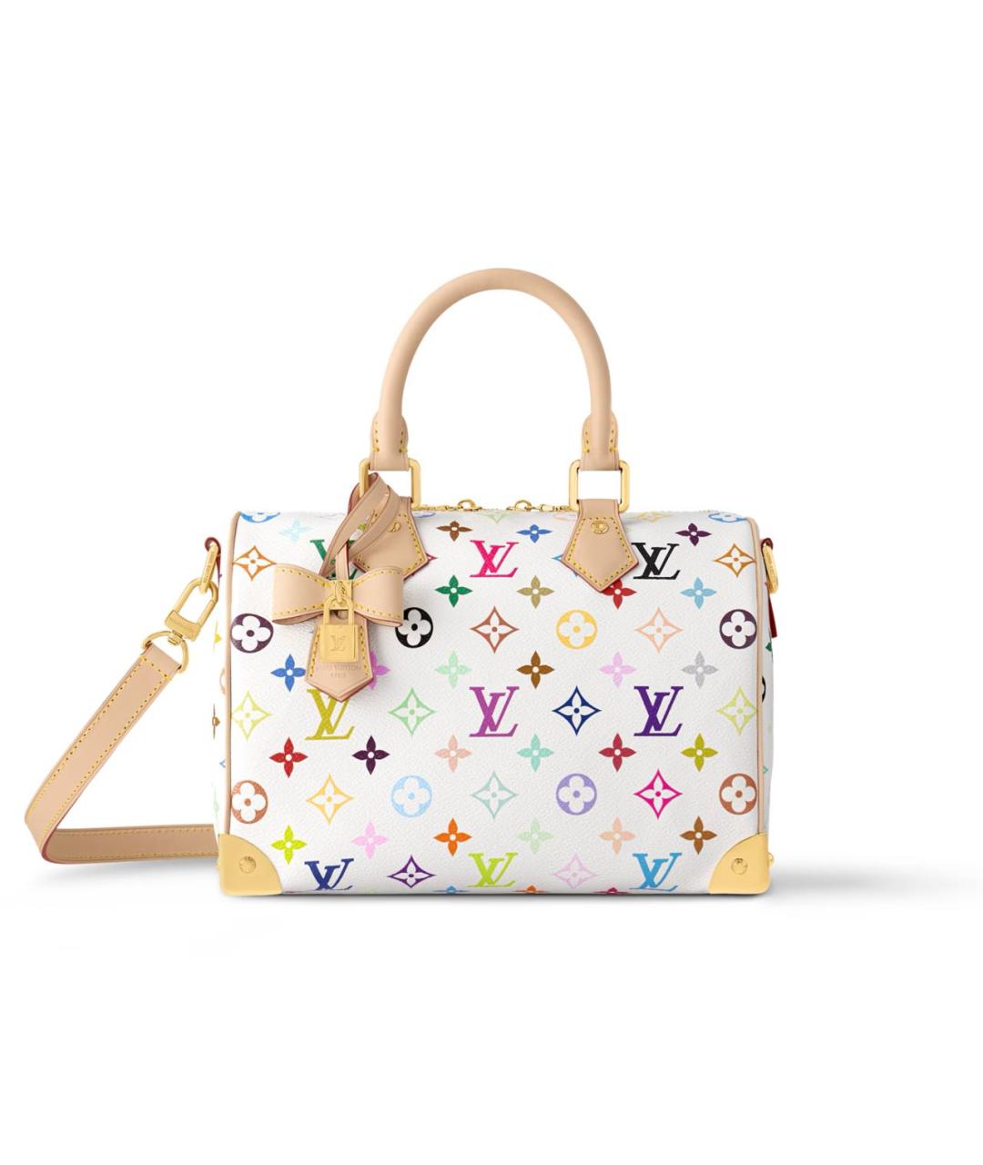 LOUIS VUITTON Белая сумка с короткими ручками, фото 6