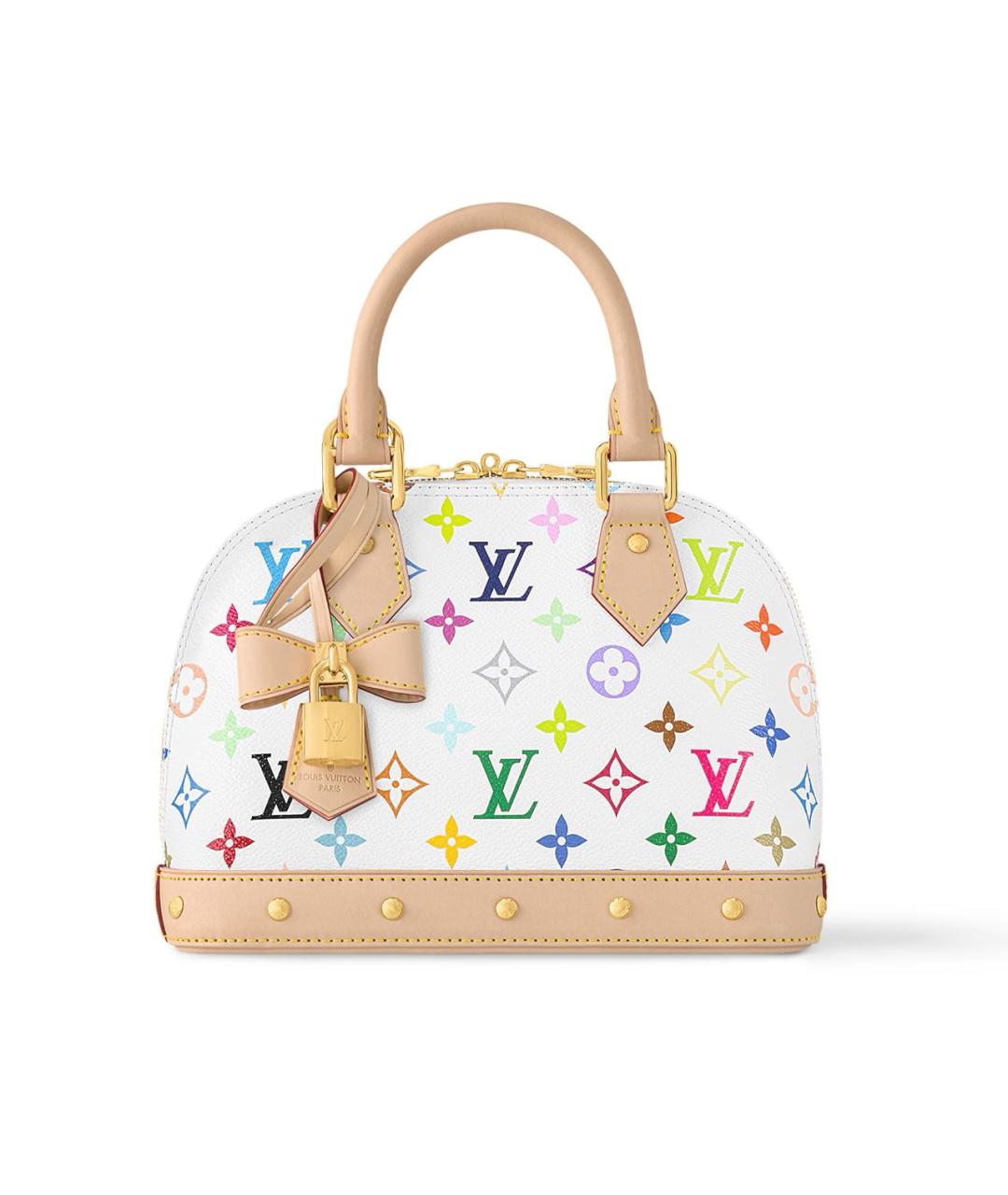 LOUIS VUITTON Белая сумка с короткими ручками, фото 5