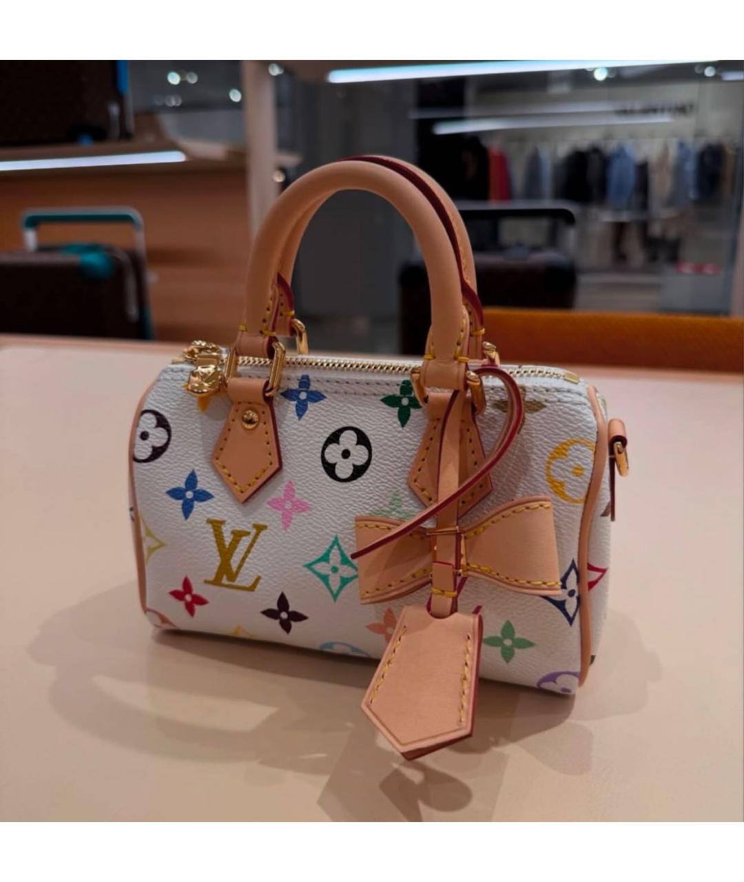 LOUIS VUITTON Белая сумка с короткими ручками, фото 4