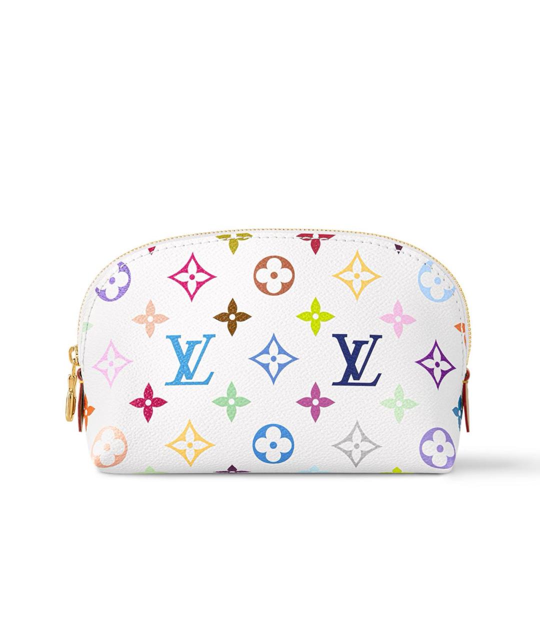 LOUIS VUITTON Белая косметичка, фото 4