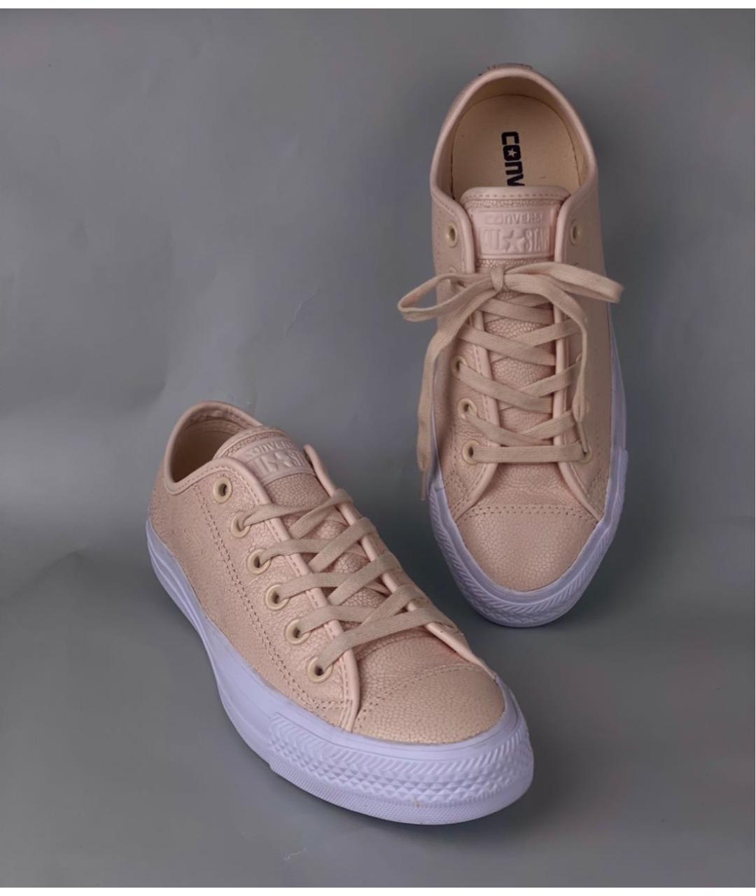 CONVERSE Коралловые кожаные кеды, фото 2