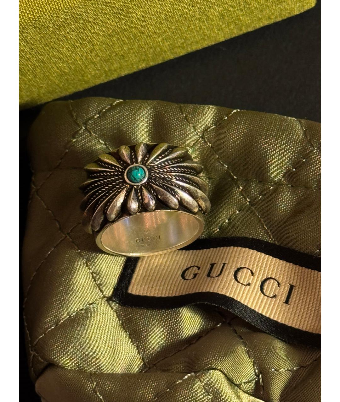 GUCCI Серебряное серебряное кольцо, фото 6