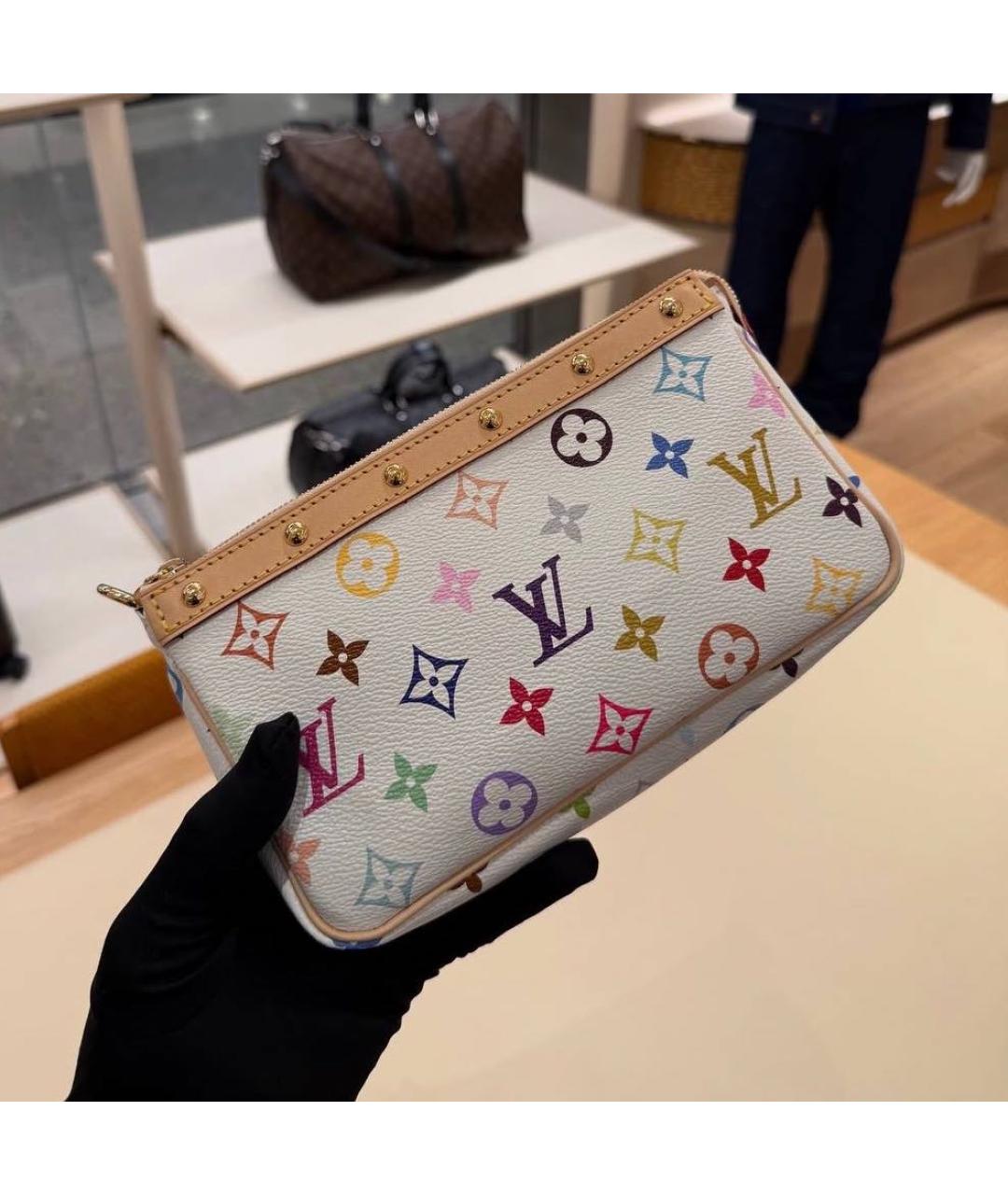 LOUIS VUITTON Белая сумка через плечо, фото 3