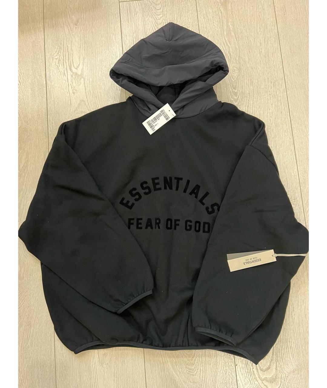 FEAR OF GOD ESSENTIALS Черный хлопковый спортивный костюм, фото 2