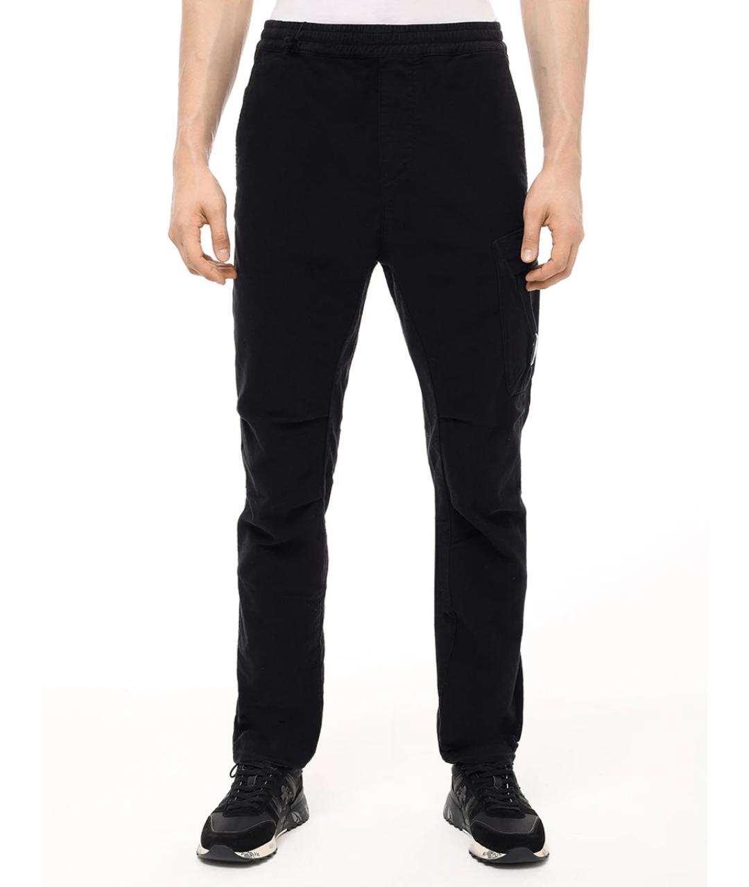 CP COMPANY Черные хлопковые повседневные брюки, фото 4