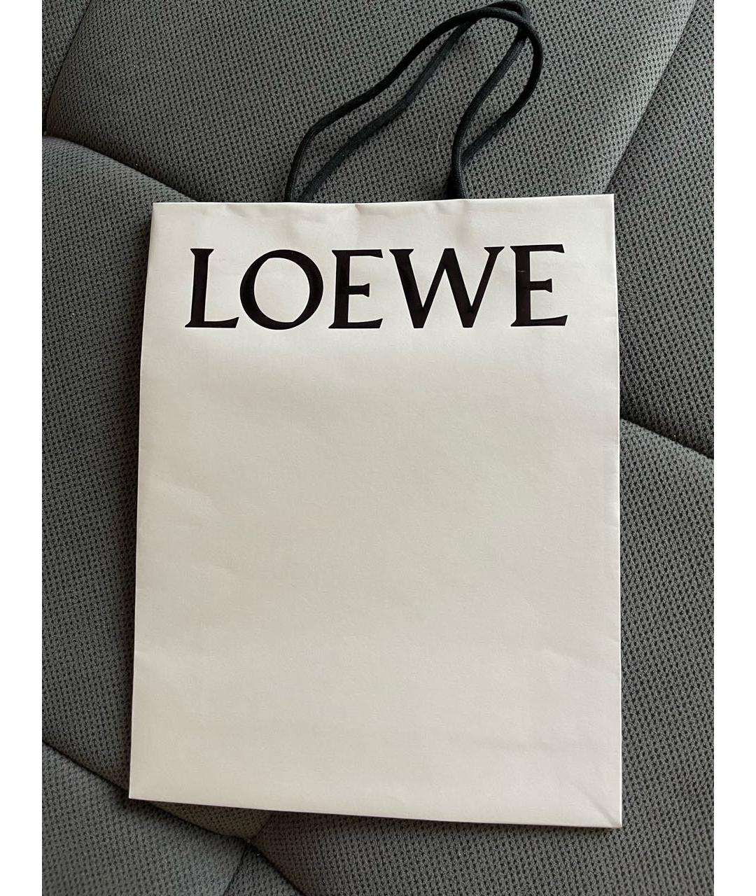 LOEWE Серый шарф, фото 4