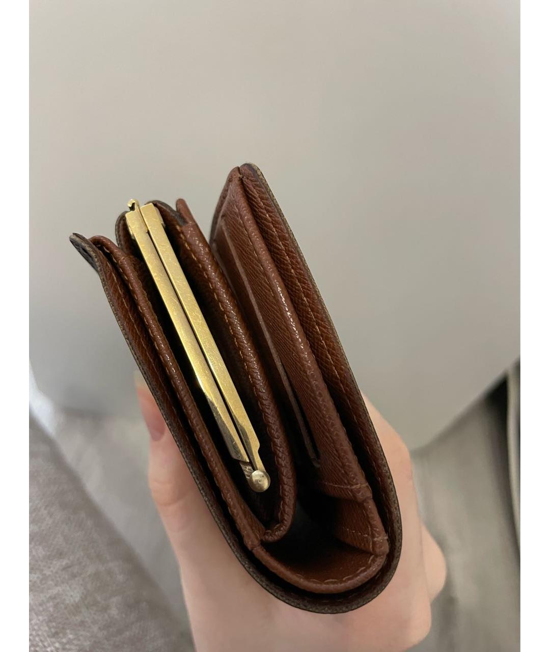 LOUIS VUITTON Коричневый кошелек, фото 5