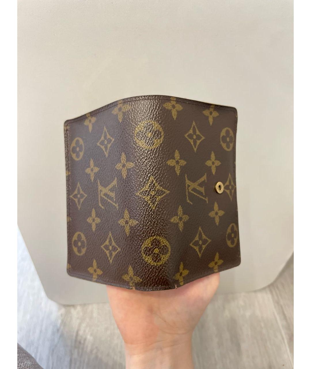 LOUIS VUITTON Коричневый кошелек, фото 7
