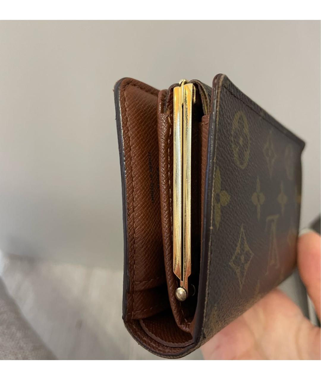 LOUIS VUITTON Коричневый кошелек, фото 4