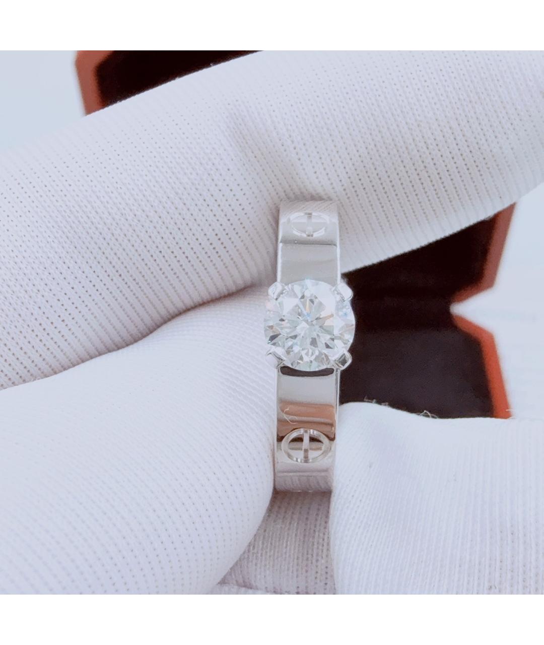 CARTIER Белое кольцо из белого золота, фото 4