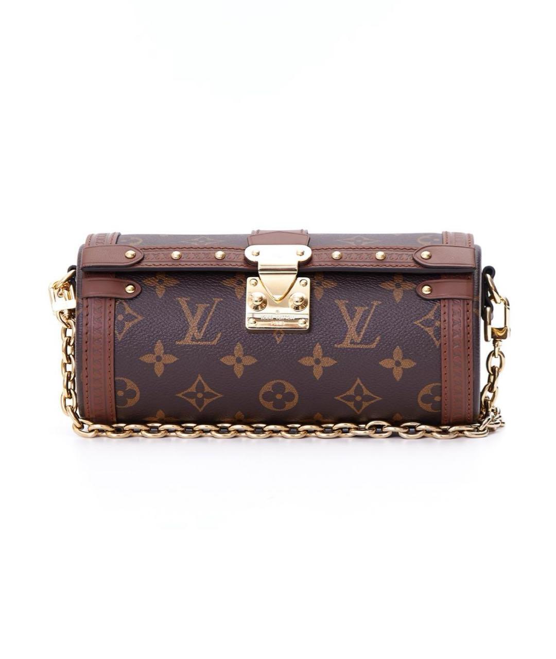 LOUIS VUITTON Коричневая кожаная сумка через плечо, фото 1