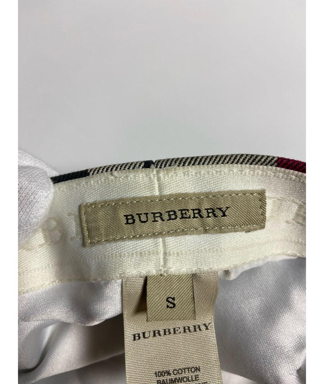 BURBERRY Бежевая хлопковая кепка, фото 6