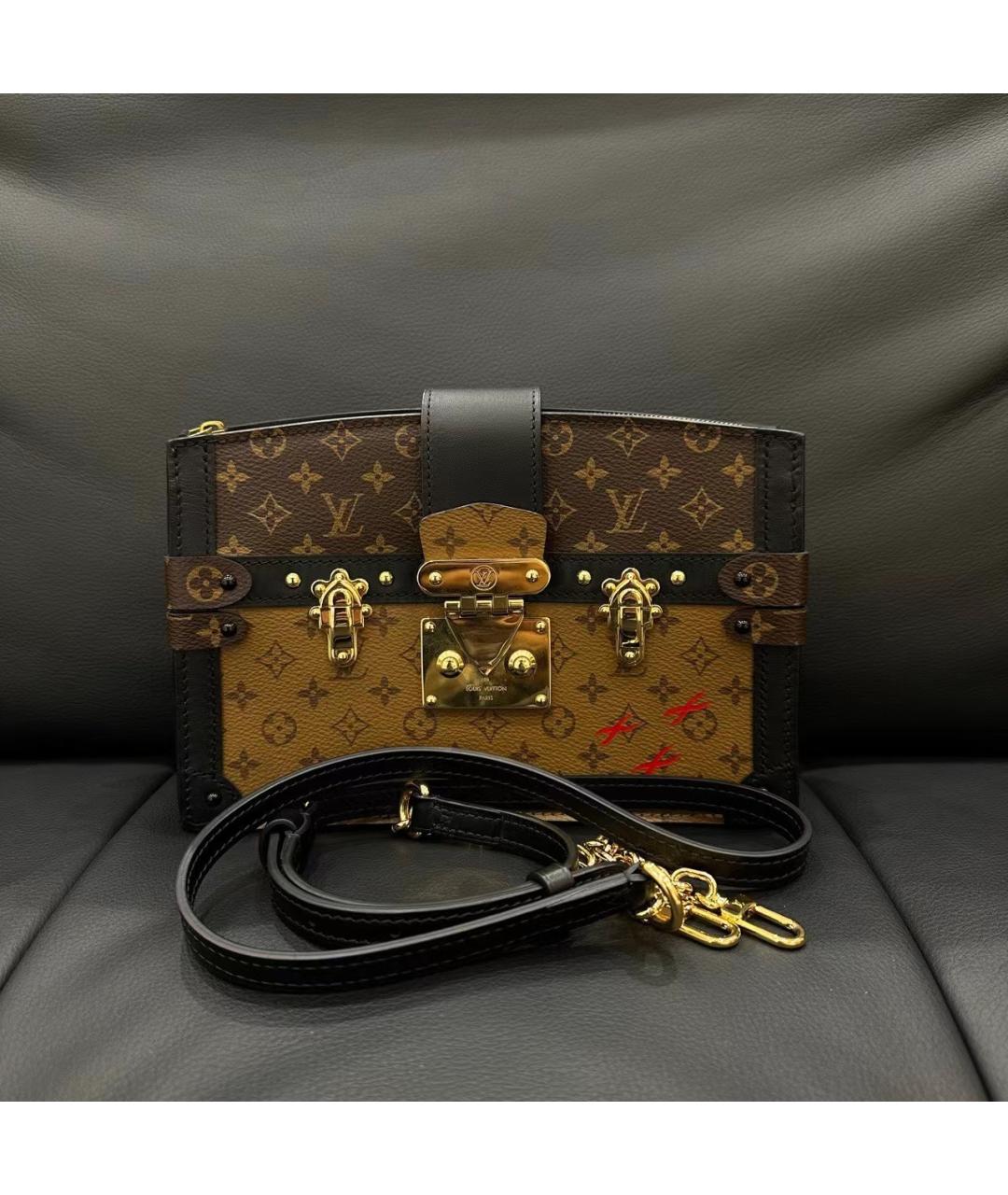 LOUIS VUITTON Коричневая сумка через плечо, фото 4