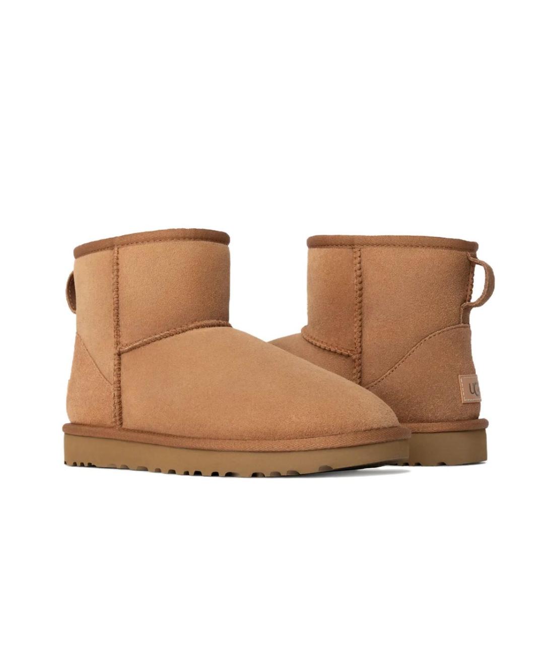 UGG AUSTRALIA Коричневые замшевые ботинки, фото 3