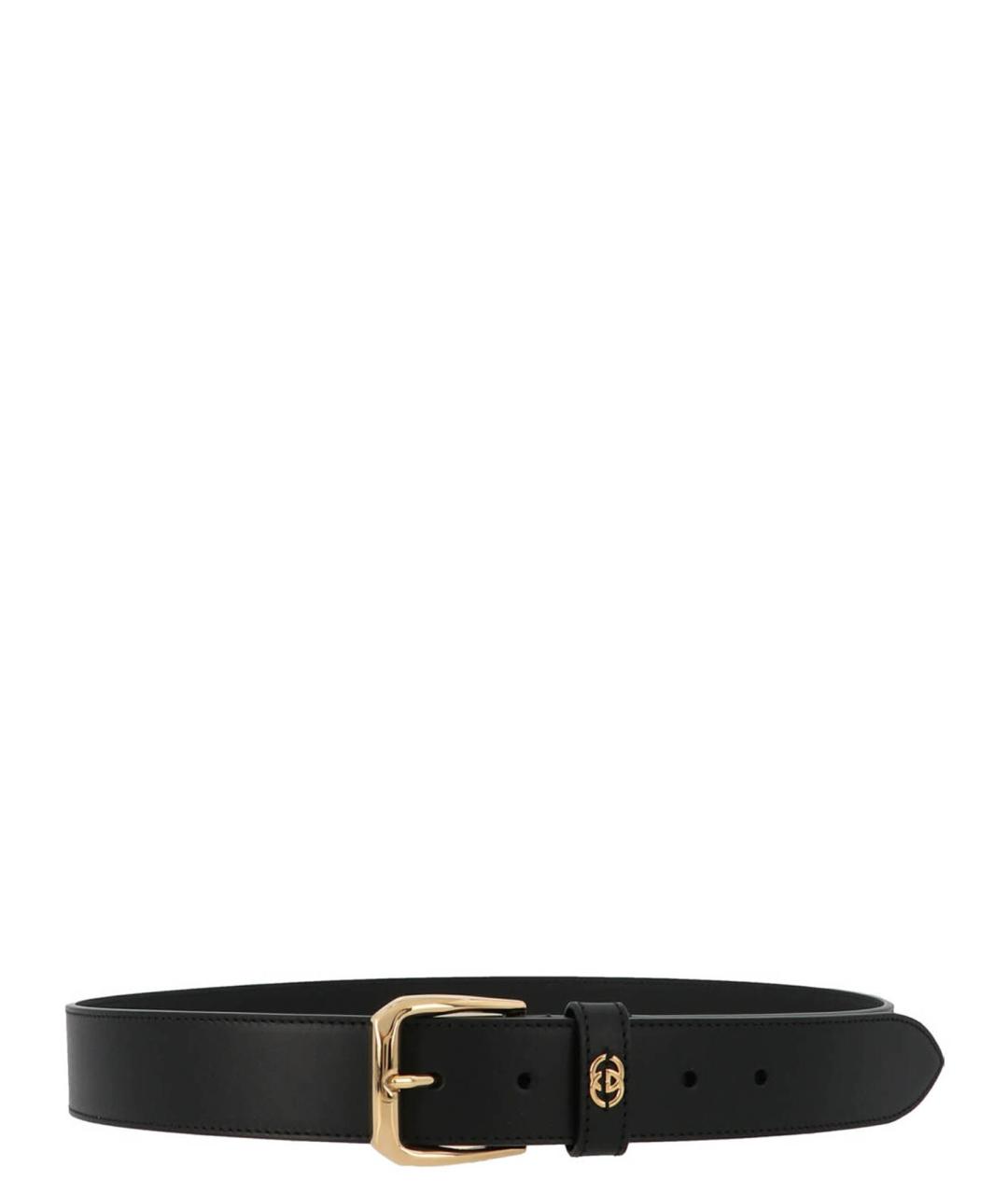 GUCCI Черный кожаный ремень, фото 1