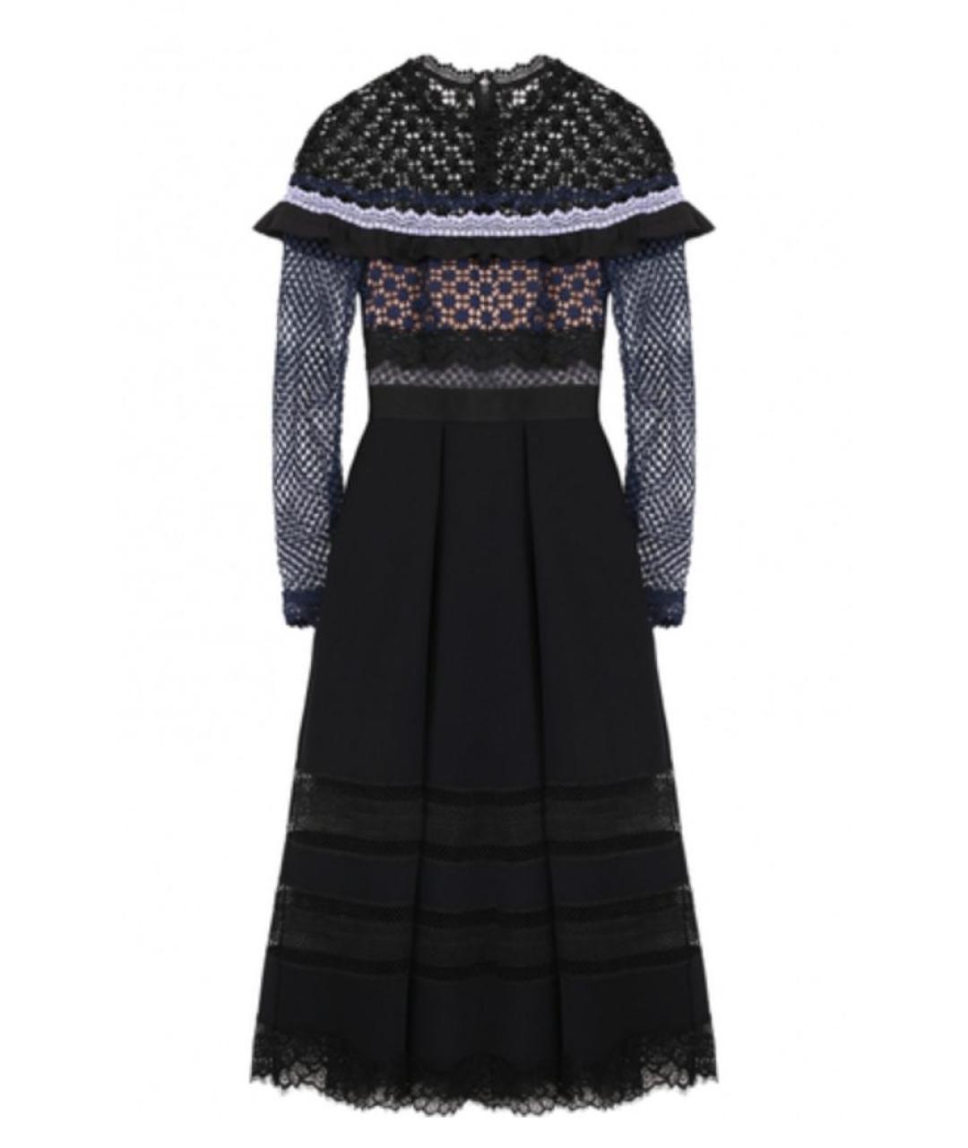 SELF-PORTRAIT Черное вечернее платье, фото 2